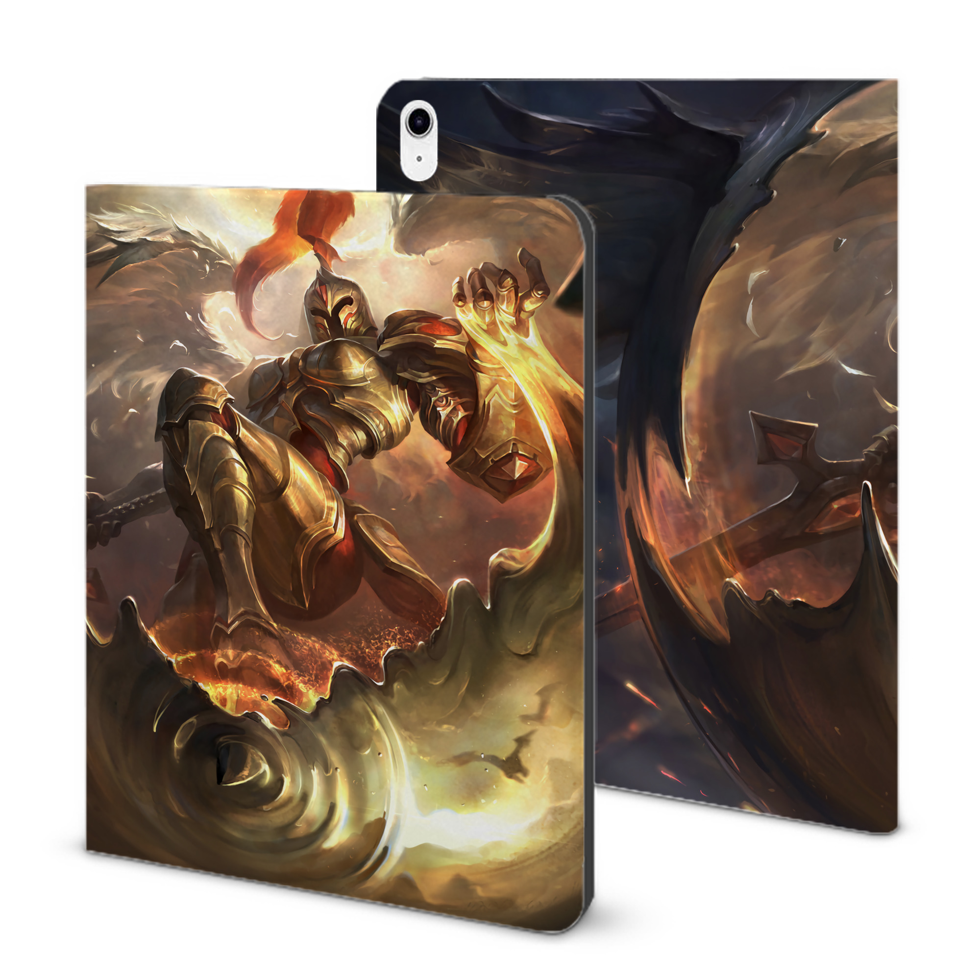 （画像用） リーグ・オブ・レジェンド League of Legends LOL IPad ケース ブック型 PUレザー TPU 耐衝撃 軽量 薄型 ペン収納なし 全面保護 IPad 各モデル対応